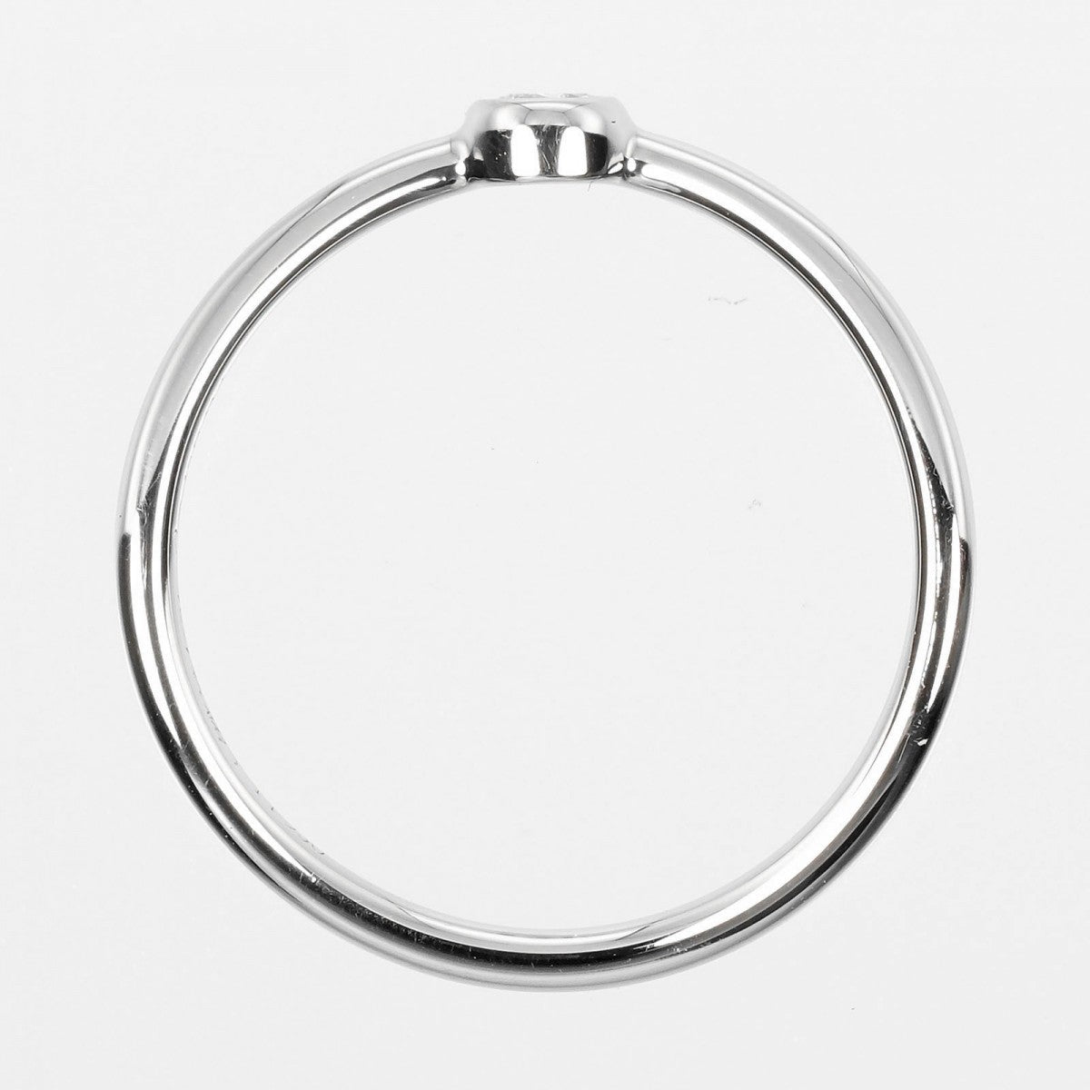 Tiffany&Co. Ring Pt950Platinum, Diamond Silver Wave Single Low