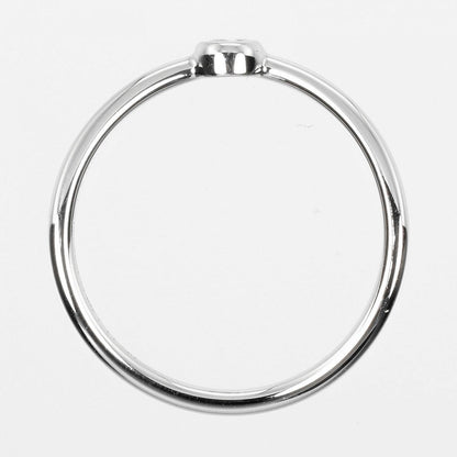 Tiffany&Co. Ring Pt950Platinum, Diamond Silver Wave Single Low