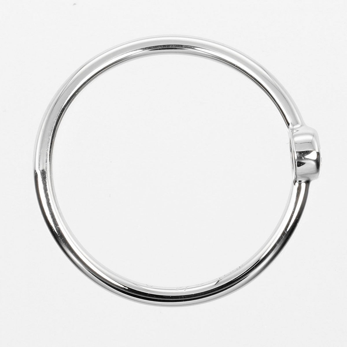 Tiffany&Co. Ring Pt950Platinum, Diamond Silver Wave Single Low