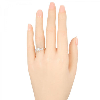 Tiffany&Co. Ring K18 White Gold, Diamond Silver T Wire