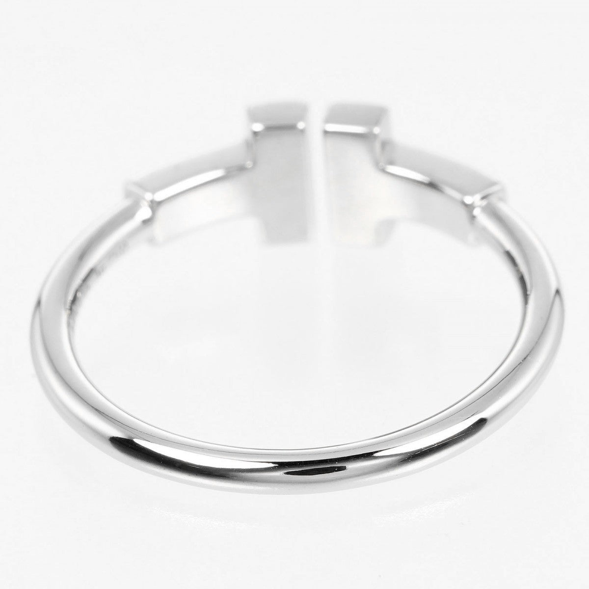 Tiffany&Co. Ring K18 White Gold, Diamond Silver T Wire