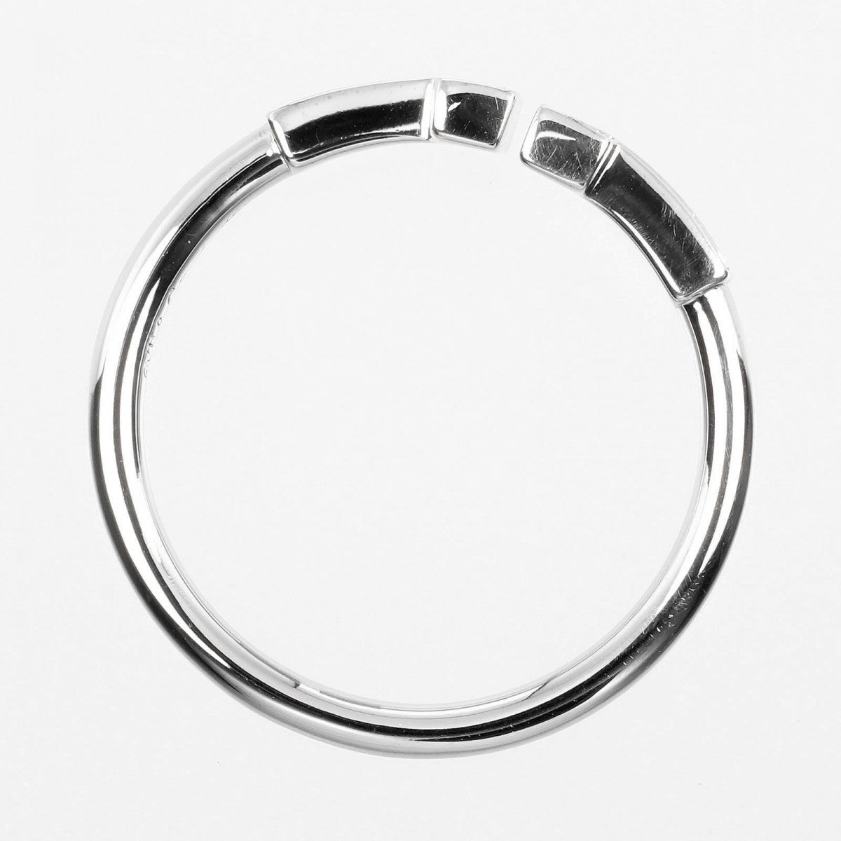 Tiffany&Co. Ring K18 White Gold, Diamond Silver T Wire