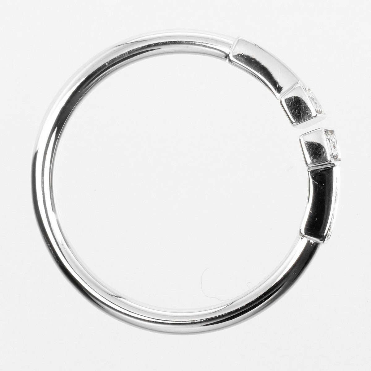Tiffany&Co. Ring K18 White Gold, Diamond Silver T Wire