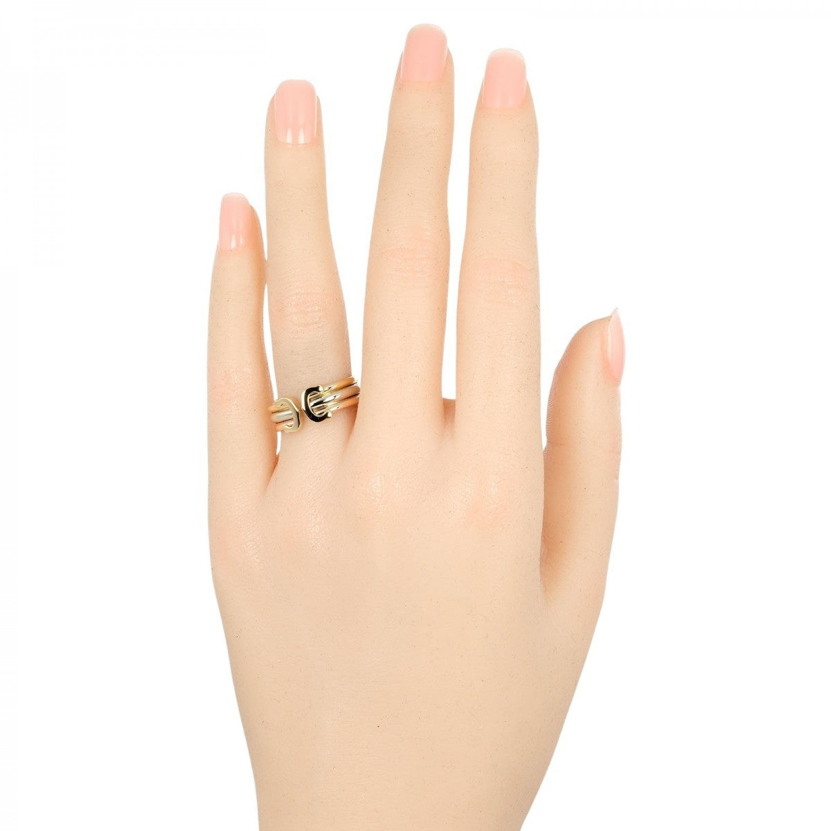 Cartier Ring K18 Gold (Ygxpgxwg) Silver 2C Three Color 50