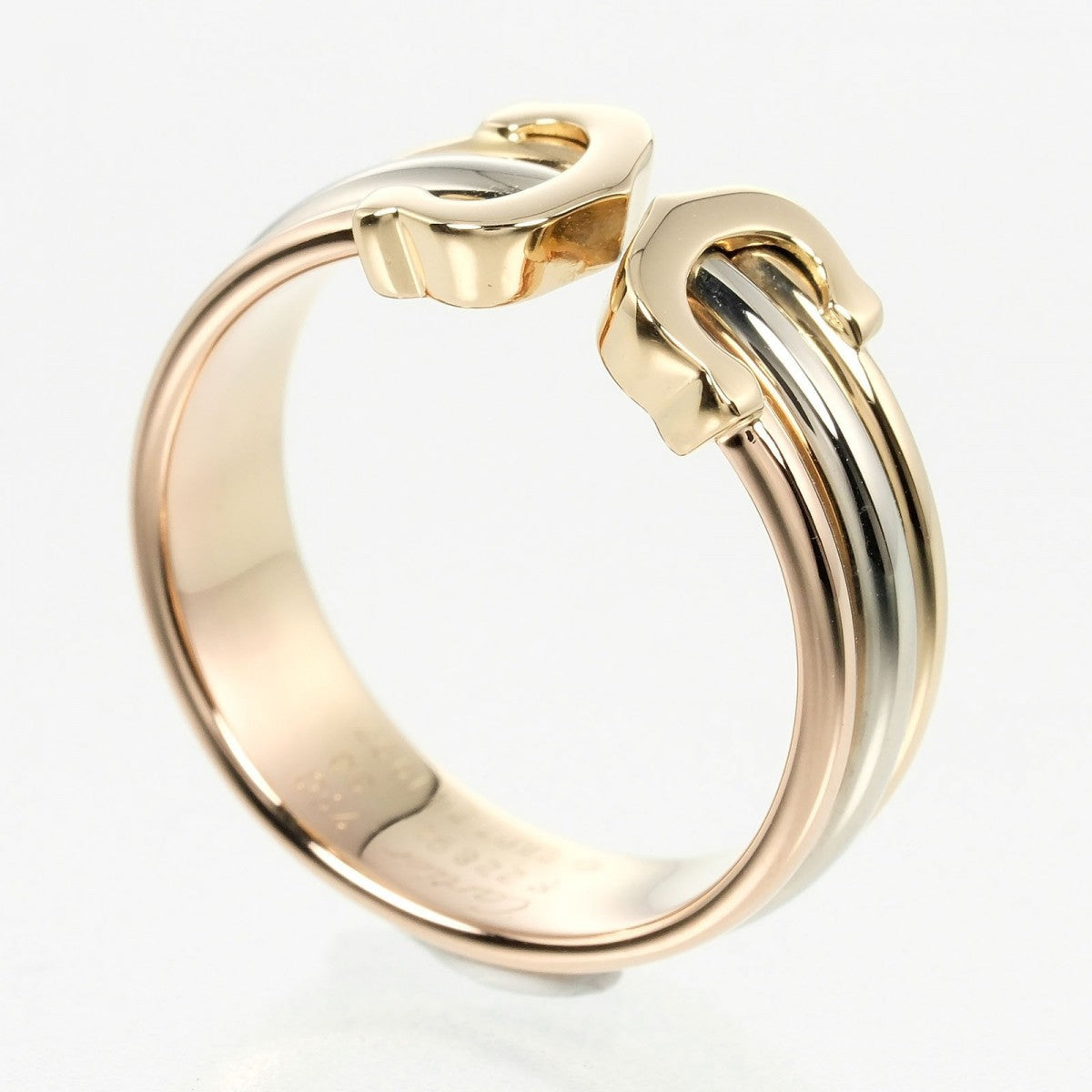 Cartier Ring K18 Gold (Ygxpgxwg) Silver 2C Three Color 50