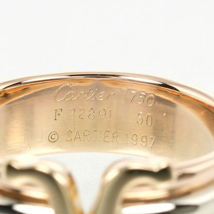 Cartier Ring K18 Gold (Ygxpgxwg) Silver 2C Three Color 50