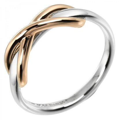 Tiffany&Co. Ring Silver925, K18 Pink Gold Silver Infinity