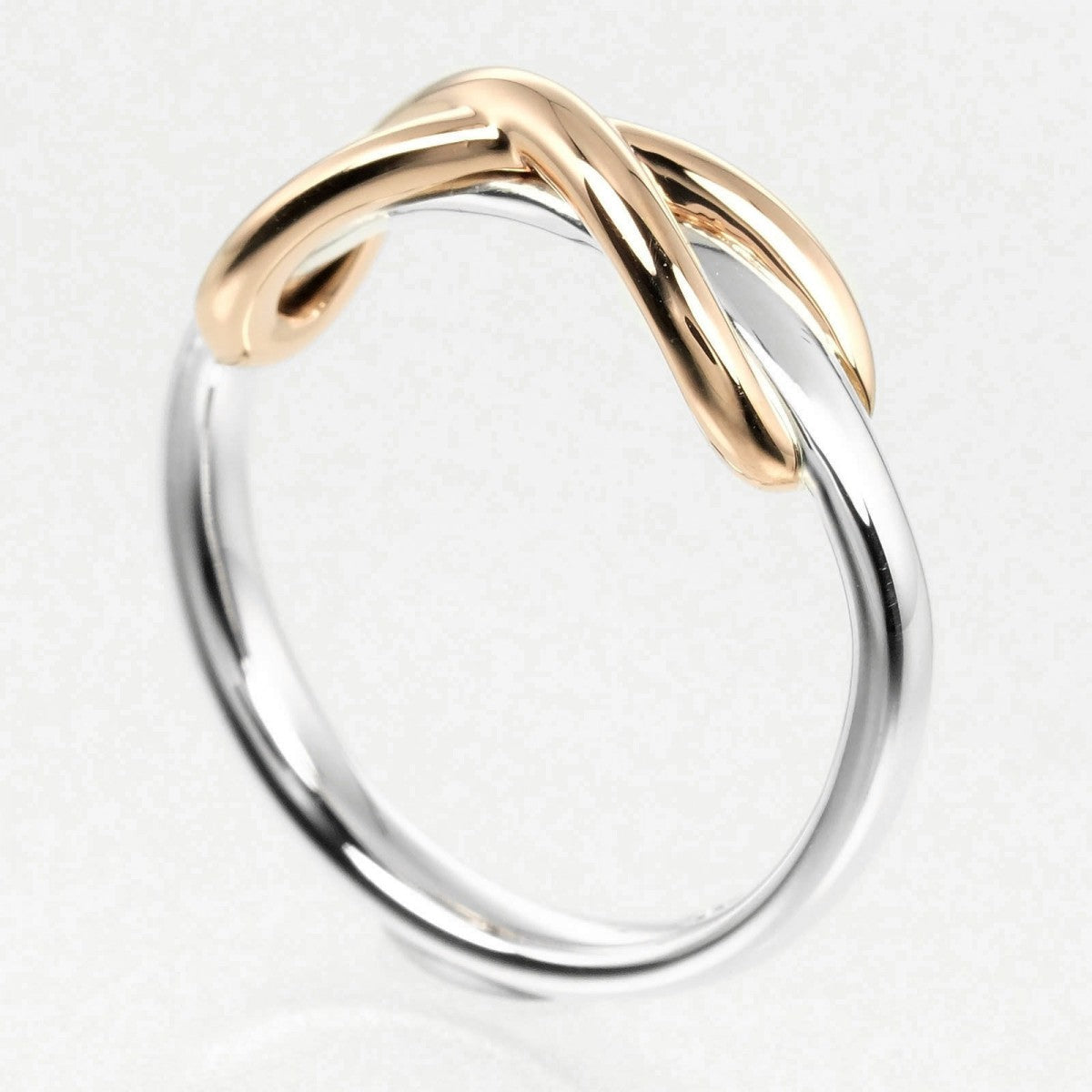 Tiffany&Co. Ring Silver925, K18 Pink Gold Silver Infinity
