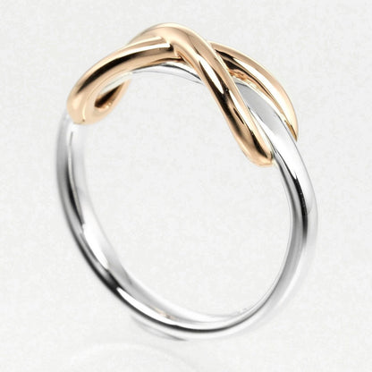 Tiffany&Co. Ring Silver925, K18 Pink Gold Silver Infinity