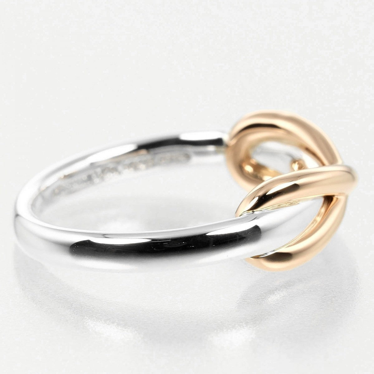 Tiffany&Co. Ring Silver925, K18 Pink Gold Silver Infinity