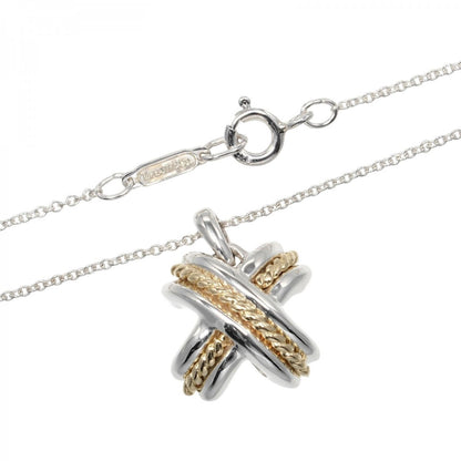 Tiffany&Co. Necklace Silver925, K18 Yellow Gold Silver Signature