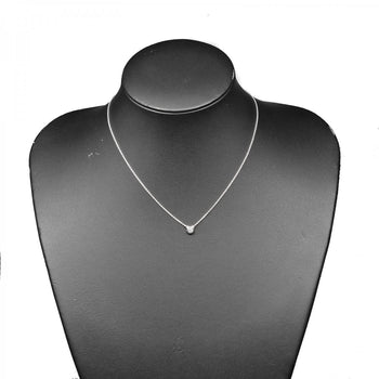 Tiffany&Co. Necklace Silver925, Diamond Silver By The Yard 0.10Ct