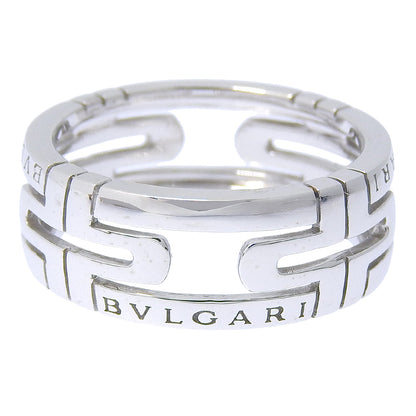 Bvlgari Ring K18 White Gold Silver Parentesi Unisex(Unisex) 56
