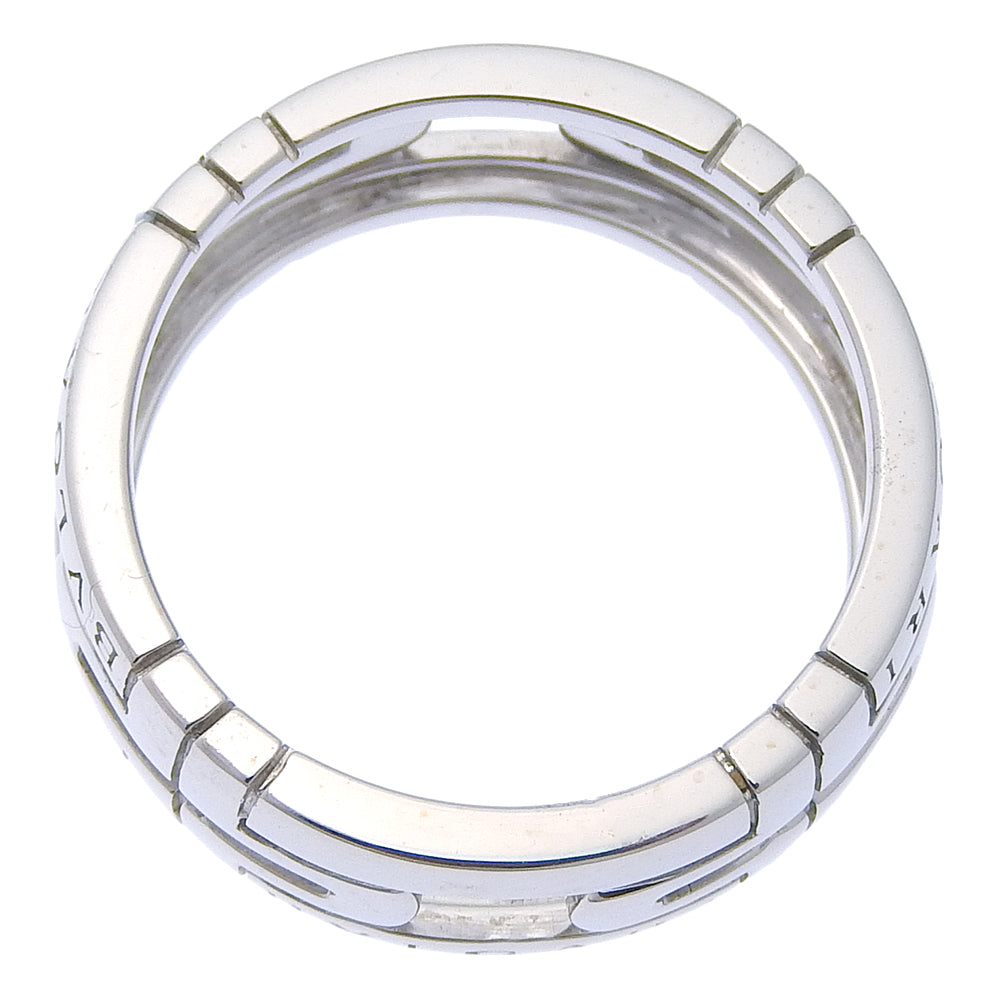 Bvlgari Ring K18 White Gold Silver Parentesi Unisex(Unisex) 56