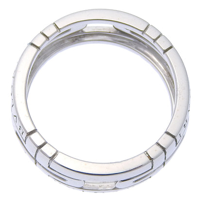 Bvlgari Ring K18 White Gold Silver Parentesi Unisex(Unisex) 56