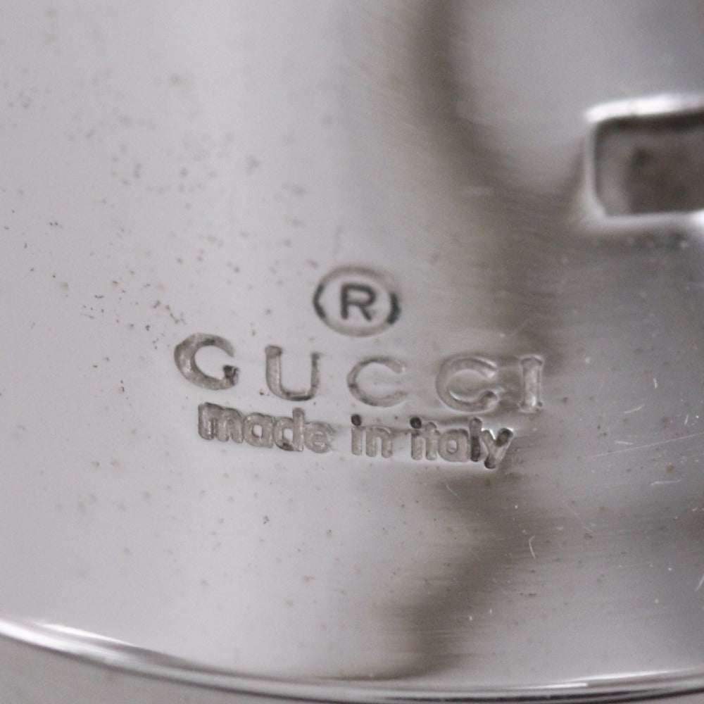 Gucci Ring K18 White Gold, Diamond Silver G Logo Multiple