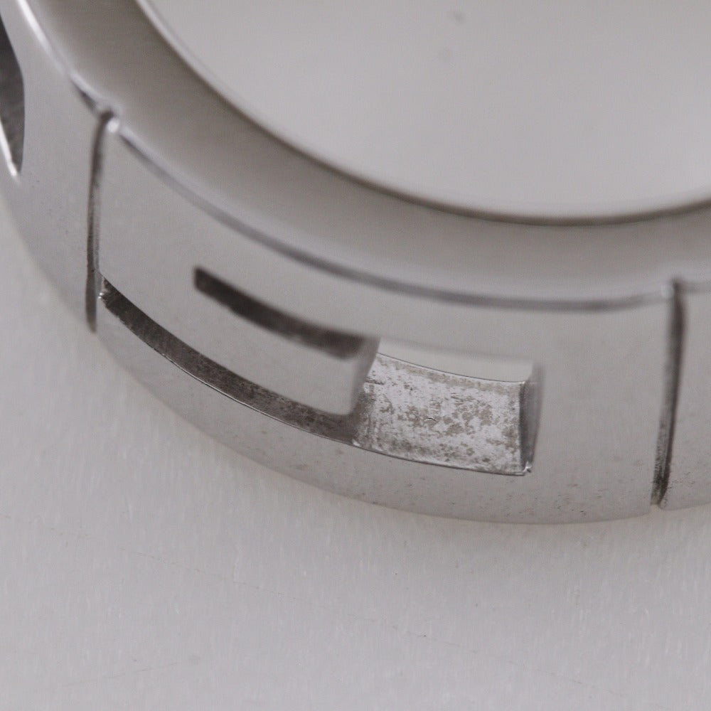 Gucci Ring K18 White Gold, Diamond Silver G Logo Multiple