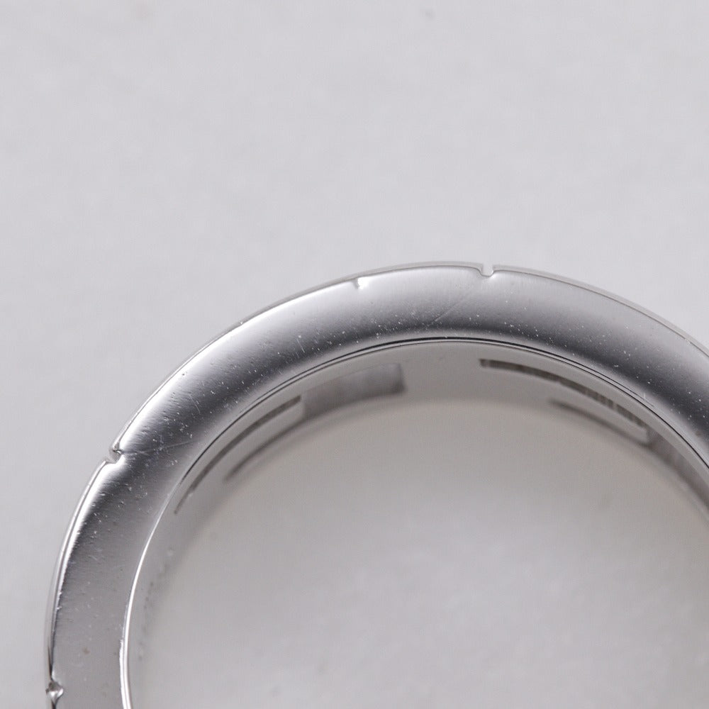 Gucci Ring K18 White Gold, Diamond Silver G Logo Multiple