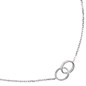 Cartier Necklace K18 White Gold, Diamond Silver Baby Love