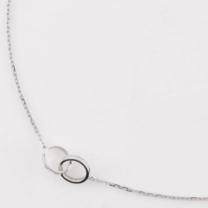 Cartier Necklace K18 White Gold, Diamond Silver Baby Love