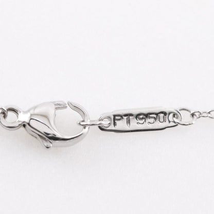 Tiffany&Co. Necklace Pt950Platinum, Diamond Silver Jazz Double Drop Women