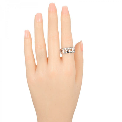 Cartier Ring K18 White Gold Silver Entrelaces 54