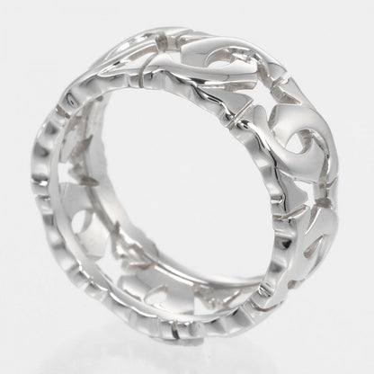 Cartier Ring K18 White Gold Silver Entrelaces 54