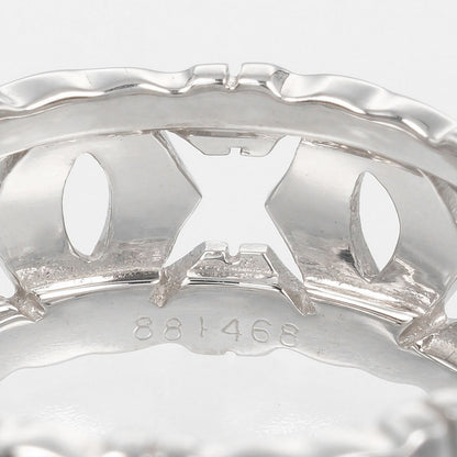 Cartier Ring K18 White Gold Silver Entrelaces 54