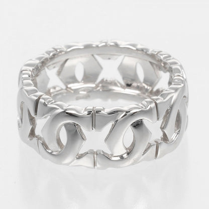 Cartier Ring K18 White Gold Silver Entrelaces 54