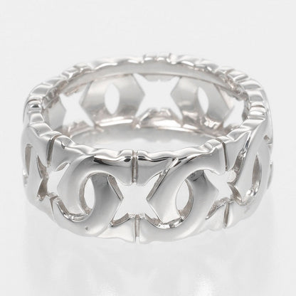 Cartier Ring K18 White Gold Silver Entrelaces 54