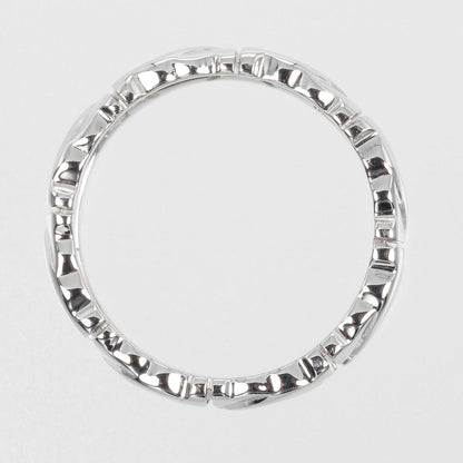 Cartier Ring K18 White Gold Silver Entrelaces 54