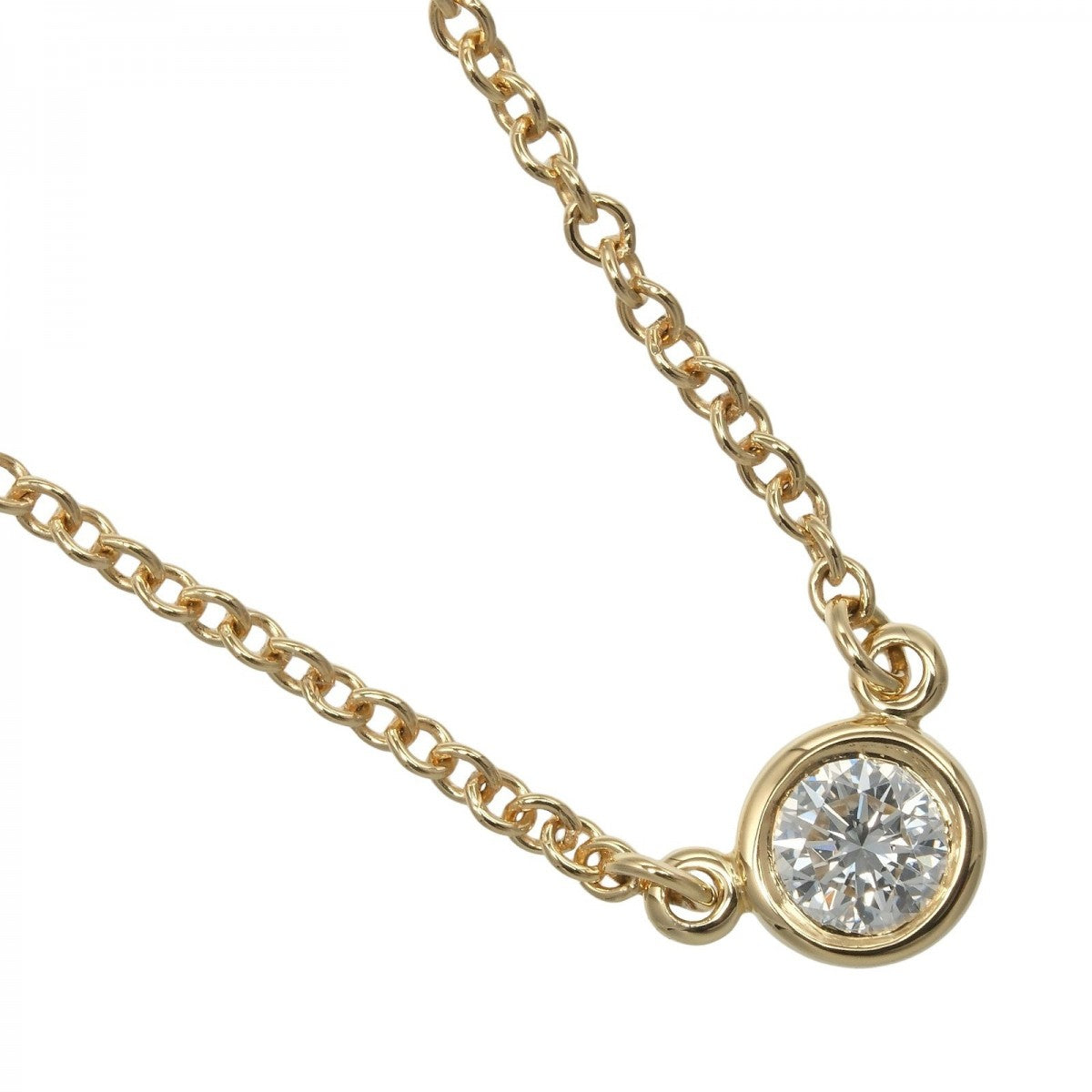 Tiffany&Co. Necklace K18 Yellow Gold, Diamond Gold By The Yard