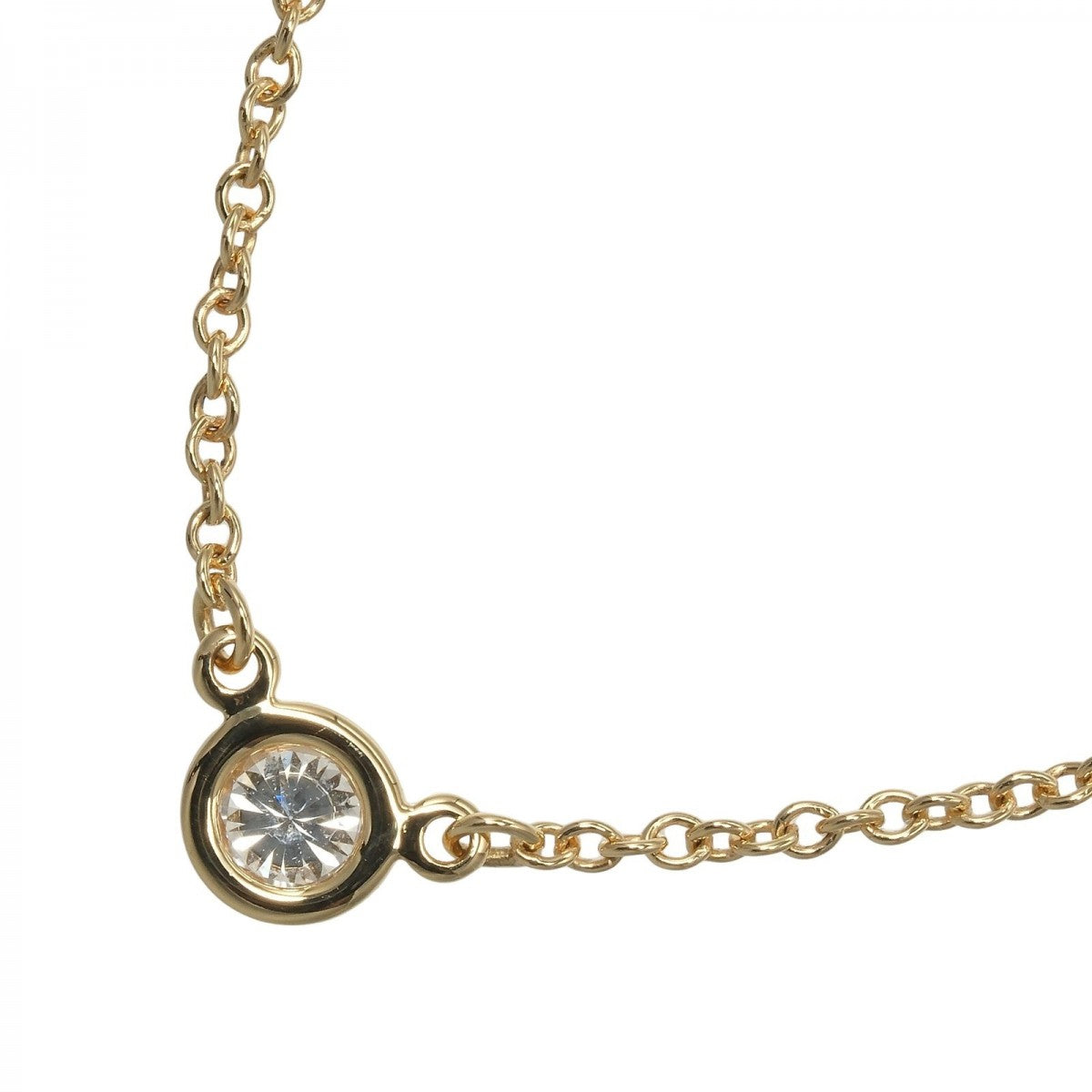 Tiffany&Co. Necklace K18 Yellow Gold, Diamond Gold By The Yard