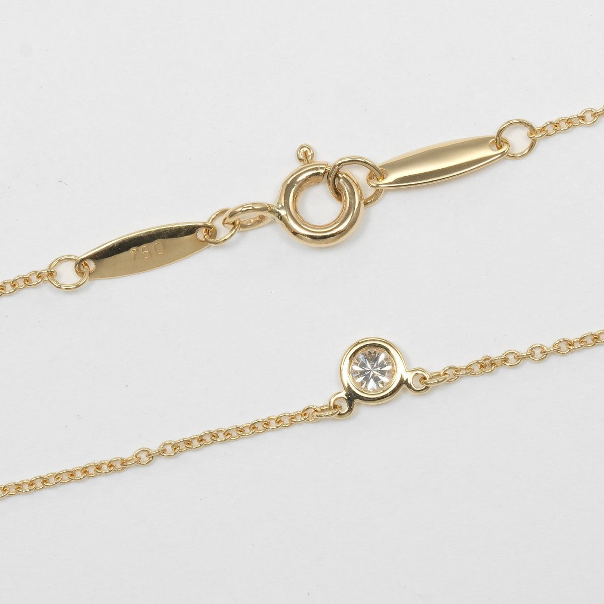 Tiffany&Co. Necklace K18 Yellow Gold, Diamond Gold By The Yard