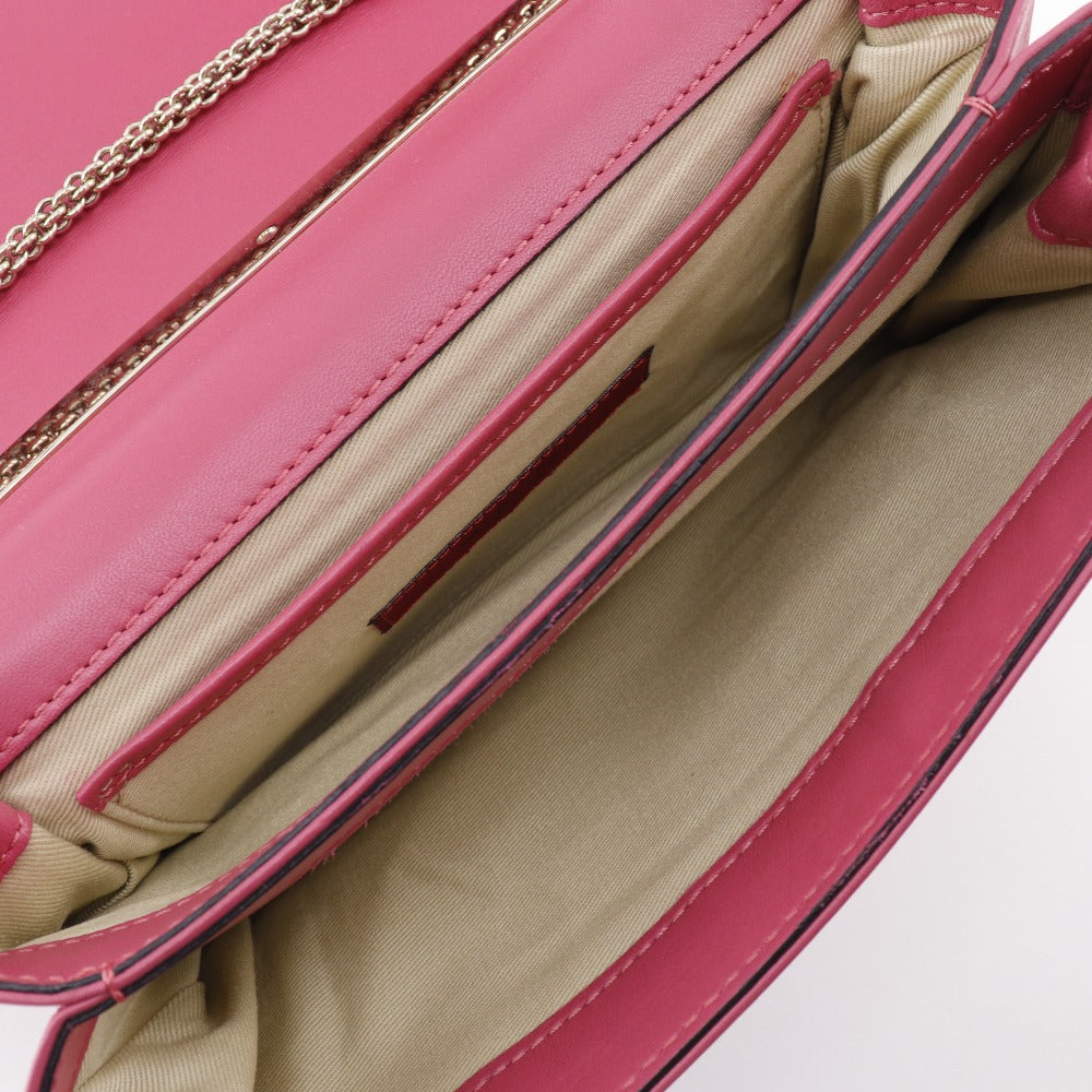 Valentino Shoulder Bag Lambskin Pink Chainshoulder Rock Studs Vavavoom Women
