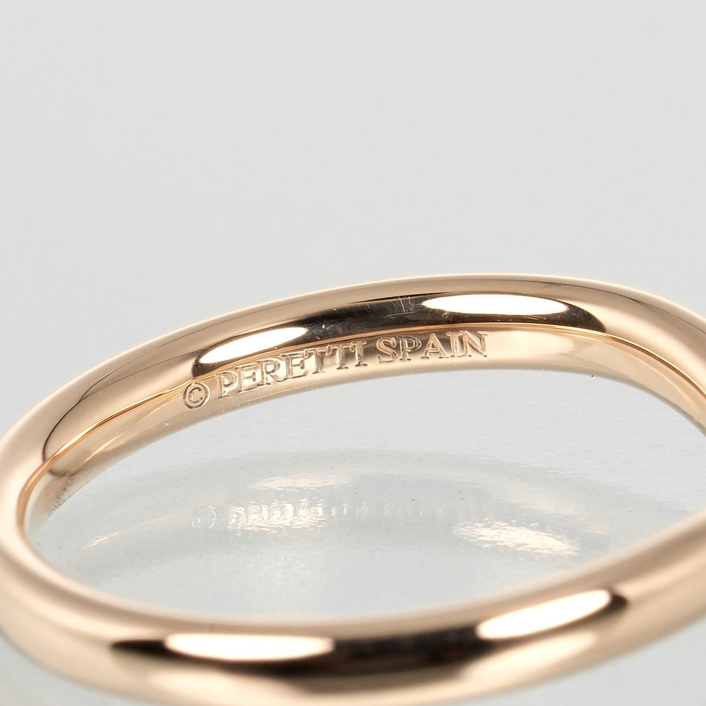 Tiffany&Co. Ring K18 Pink Gold, 9P Diamonds Gold Curved Band Women
