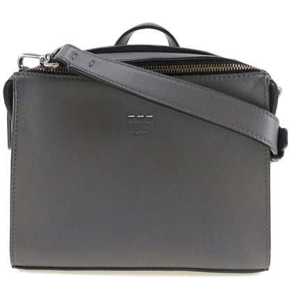 Fendi Handbag 7M0238O7B Leather Gray 2Wayshoulder Mini Messenger Women