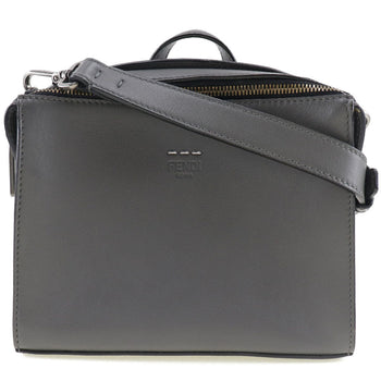 Fendi Handbag 7M0238O7B Leather Gray 2Wayshoulder Mini Messenger Women