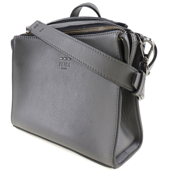 Fendi Handbag 7M0238O7B Leather Gray 2Wayshoulder Mini Messenger Women