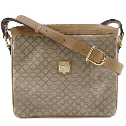 Celine Shoulder Bag Pvc Beige Macadam Women