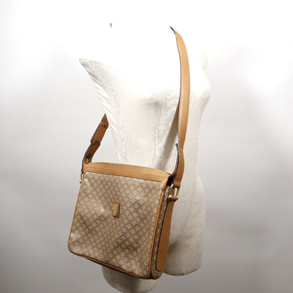 Celine Shoulder Bag Pvc Beige Macadam Women