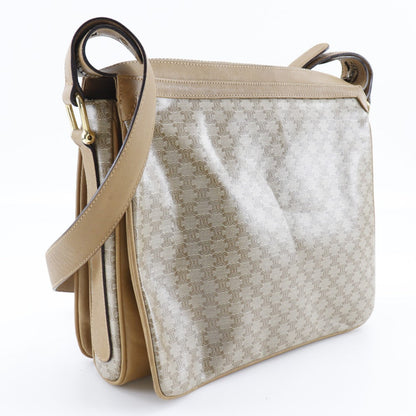 Celine Shoulder Bag Pvc Beige Macadam Women