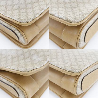Celine Shoulder Bag Pvc Beige Macadam Women