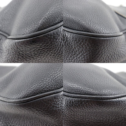 Prada Tote Bag Calfskin Black Shoulder Bag Women