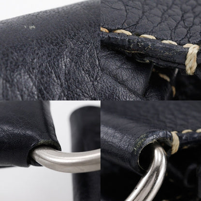 Prada Tote Bag Calfskin Black Shoulder Bag Women