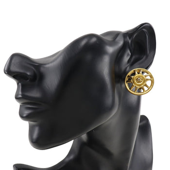 Chanel Earring Plated Gold Gold Women