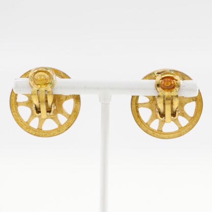 Chanel Earring Plated Gold Gold Women