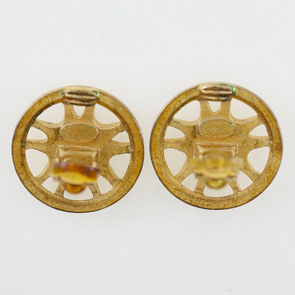 Chanel Earring Plated Gold Gold Women