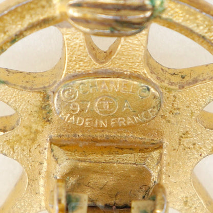 Chanel Earring Plated Gold Gold Women