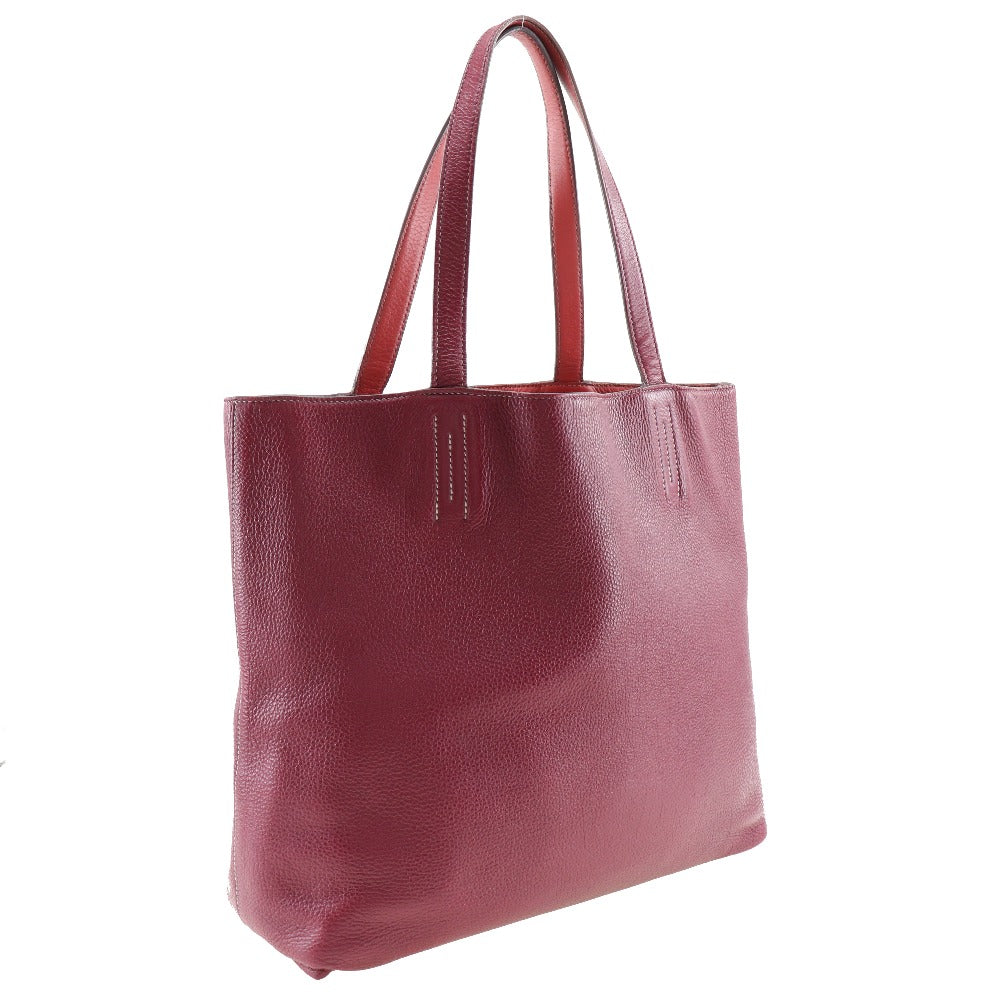 Hermes Tote Bag Taurillon Clemence Bougainvillea Reversible Doble Sense 45 Women